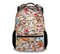 dfjdhegj Sloth Backpack for Girls Boys, 16 Inch Backpacks for School, Cute, Adjustable Straps, Lightweight, Large Bookbag for Kids