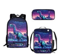 dfjdhegj Sloth Backpack Set for Boys 6-8 Lightweight Bookbag for Middle School Students Teens Shoulder Bag Adjustable Strap for Primary Elementary Middle School/Outdoor/Travel/Sports