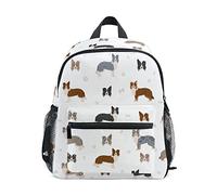 dfjdhegj Toddler Backpack Dog Border Collie School Bag Kids Backpacks for Kindergarten Preschool Nursery Girls Boys, M