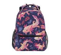 dfjdhegj Toddler Backpack for School Axolotl Pattern Boys Girls Kids School Bags Bookbag Elementary Children Bookbags Casual Travel Back Pack