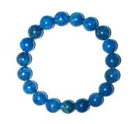 DFJMASFKOL 12mm Blue Apatite Bracelet - Natural Throat Chakra Crystal Beads - Manifestation & Motivation Bracelet - Adjustable Spiritual Jewelry | Beading Tool Kit - Fits for 7.5-8.5" XLarge Wrist