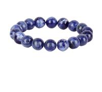 DFJMASFKOL Blue Sodalite Bracelet - Confidence Bracelet for Women Men - Natural Gem Stone Beaded Stretch Elastic Healing Bracelets 10mm