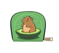 DFJMASFKOL Cute Capybara Card Pack Avocado Leather Bag Cartoon Capybara Wallet Gamers - Arcade and Gift Card case 9X11CM
