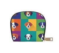 DFJMASFKOL Cute Dogs Wallet Different Dogs Card Pack Dogs Leather Bag Urban Explorers - Compact Carry for City Adventures 9X11CM