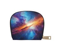 DFJMASFKOL Galaxy Wallet Nebula Card Pack Space Leather Bag Amusement Park Goers - Fast Pass and Payment Cards 9X11CM