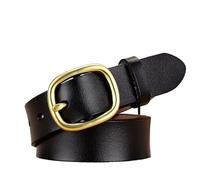DFJOENVLDKHFE Belt for Jeans Ladies Belts Durable Design Fashionable Waist Accessories Everyday Use Stylish Belts for Women(115cm,Gold Black)
