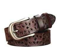 DFJOENVLDKHFE Belt for Jeans Ladies Belts Durable Design Fashionable Waist Accessories Everyday Use Stylish Belts for Women(115cm_Coffee_2PCS)
