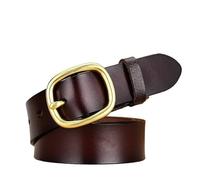 DFJOENVLDKHFE Belt for Jeans Ladies Belts Durable Design Fashionable Waist Accessories Everyday Use Stylish Belts for Women(115cm_Gold Coffee_2PCS)