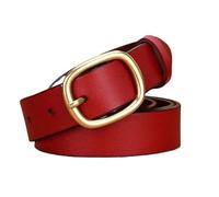 DFJOENVLDKHFE Belt for Jeans Ladies Belts Durable Design Fashionable Waist Accessories Everyday Use Stylish Belts for Women(115cm,Gold Red)