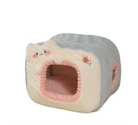DFJOENVLDKHFE Cat Nest,Cosy Cat Cave Bed,Cat Hideaway,Cute Cat Cubby,Versatile Cat Bed For Privacy,Nap & Play,Fits Cats And Dogs(Pink)