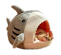 DFJOENVLDKHFE Cat Nest,Cosy Cat Cave Bed,Cat Hideaway,Cute Cat Cubby,Versatile Cat Bed For Privacy,Nap & Play,Fits Cats And Dogs(Grey,L (53X50X36cm))