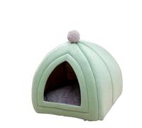 DFJOENVLDKHFE Cat Nest,Cosy Cat Cave Bed,Cat Hideaway,Cute Cat Cubby,Versatile Cat Bed For Privacy,Nap & Play,Fits Cats And Dogs(Green,S 28x28x30cm)