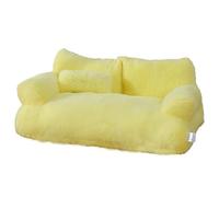 DFJOENVLDKHFE Cat Nest,Cosy Cat Cave Bed,Cat Hideaway,Cute Cat Cubby,Versatile Cat Bed For Privacy,Nap & Play,Fits Cats And Dogs(Yellow,M-55x38x18cm)