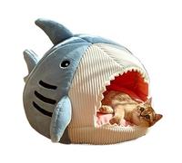 DFJOENVLDKHFE Cat Nest,Cosy Cat Cave Bed,Cat Hideaway,Cute Cat Cubby,Versatile Cat Bed For Privacy,Nap & Play,Fits Cats And Dogs(Blue,M (45X42X32cm))