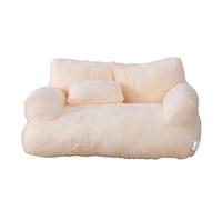 DFJOENVLDKHFE Cat Nest,Cosy Cat Cave Bed,Cat Hideaway,Cute Cat Cubby,Versatile Cat Bed For Privacy,Nap & Play,Fits Cats And Dogs(Beige,M-55x38x18cm)