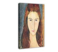 DFJyjFGJJ Amedeo Modigliani,Jeanne Hebuterne,art Prints,Vintage Art, Canvas Poster Wall Art Bedroom Decor Office Room Kitchen Gift 12" L X 18" W