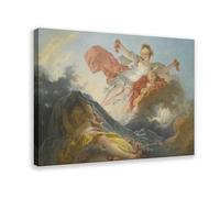 DFJyjFGJJ Aurora Triumphing over Night by Jean Honore Fragonard The Rococo Period Canvas Wall Art Print Poster For Home School Office Decor 24x36inch(60x90cm)
