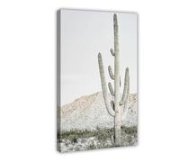 DFJyjFGJJ Cactus Photography, Boho Desert Landscape, South Western Nature, Neutral Arizona Living Bedroom Canvas Modern Poster Wall Art Prints Paintings Living Room Bedroom Decor 24x36inch(60x90cm)