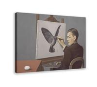 DFJyjFGJJ Clairvoyance by Rene Magritte Vintage Poster Realism Cubism Renaissance Surrealism Wall Decoration Poster Family Bar Restaurant Garage Cafe Art Sign Gift 16" L X 24" W