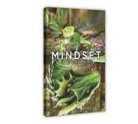 DFJyjFGJJ Dragon Mindset Animal Lizard Inspirational Room Aesthetics Canvas Wall Art Posters And Prints Room Aesthetic Bedroom Office Decor 24x36inch(60x90cm)