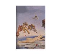 DFJyjFGJJ Dream Caused by The Flight of A Bee Around A Pomegranate A Second before Awakening by Salvador Dali Poster Print for Teen Boys Room Wall Art Canvas Painting 24" L X 36" W