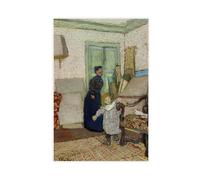 DFJyjFGJJ Edouard Vuillard,The First Steps Canvas Poster Wall Art Bedroom Decor Office Room Kitchen Gift 24x36inch(60x90cm)