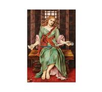 DFJyjFGJJ Evelyn De Morgan,The Soul,u0027s Prison House Canvas Poster And Wall Art Picture Print Modern Family Bedroom Decor 20" L X 30" W