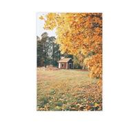 DFJyjFGJJ Fall Farmhouse, Austria Autumn, Picture, Rustic Nature Living Landscape Canvas Poster Wall Art Bedroom Decor Office Room Kitchen Gift 20x30inch(50x75cm)
