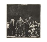 DFJyjFGJJ George Bellows Modern Art Introducing John L. Sullivan Poster Print for Teen Boys Room Wall Art Canvas Painting Print 24x24inch(60x60cm)