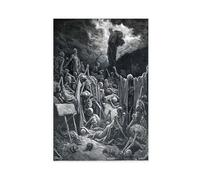 DFJyjFGJJ Gustave Dore - The Holy Bible - The Vision of The Valley of Dry Bones Canvas Poster Wall Art Bedroom Decor Office Room Kitchen Decor Gift 16x24inch(40x60cm)
