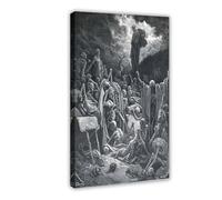 DFJyjFGJJ Gustave Dore - The Holy Bible - The Vision of The Valley of Dry Bones Canvas Posters Wall Art Bedroom Office Room Decor Gift 16x24inch(40x60cm)