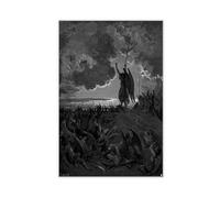 DFJyjFGJJ Gustave Dore - They Heard, And Were Abashed, And Up They Sprung Black And White Canvas Posters Wall Art Bedroom Office Room Decor Gift 12x18inch(30x45cm)
