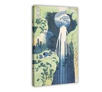 DFJyjFGJJ Hokusai,The Amida Falls,Japanese Ukiyo-e Canvas Poster And Wall Art Picture Print Modern Family Bedroom Decor 16" L X 24" W