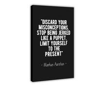 DFJyjFGJJ Marcus Aurelius Limit To The Present Stoic Canvas Poster Wall Art Bedroom Decor Office Room Kitchen Gift 16" L X 24" W