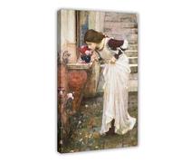 DFJyjFGJJ Shrine by John William Waterhouse Pre-Raphaelite Classical Poster Print for Teen Boys Room Wall Art Canvas Painting Print 12x18inch(30x45cm)