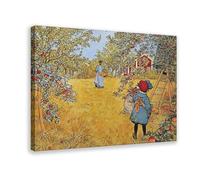DFJyjFGJJ The Apple Harvest by Carl Larsson Famous Painting Canvas Poster Bedroom Decor Sports Landscape Office Room Decor Gift 16x24inch(40x60cm)