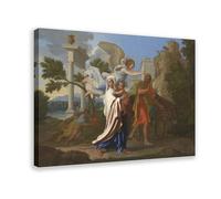 DFJyjFGJJ The Flight Into Egypt by Nicolas Poussin Vintage Poster Baroque Classical Art Canvas Poster Bedroom Sports Landscape Office Room Decor Gift 20" L X 30" W