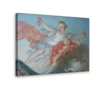 DFJyjFGJJ The Goddess Aurora Triumphing over Night by Jean Honore Fragonard The Rococo Period Canvas Poster Wall Art Bedroom Decor Office Room Kitchen Decor Gift 24x36inch(60x90cm)