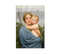 DFJyjFGJJ Thomas Cooper Gotch,Madonna of The Mount, Canvas Wall Art Print Poster For Home School Office Decor 12" L X 18" W