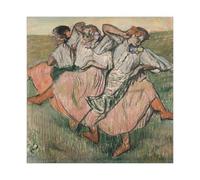 DFJyjFGJJ Three Russian Dancers by Edgar Degas Canvas Poster Wall Art Bedroom Decor Office Room Kitchen Gift 28" L X 28" W