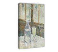 DFJyjFGJJ Vincent Van Gogh - Cafe Table with Absent Canvas Posters Wall Art Bedroom Office Room Decor Gift 16x24inch(40x60cm)