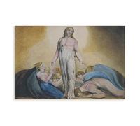 DFJyjFGJJ William Blake - Christ Appearing to His Disciples After The Resurrection Poster Print for Teen Boys Room Wall Art Canvas Painting 16" L X 24" W
