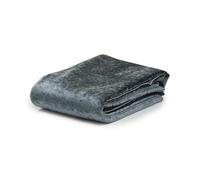 DFL Carnival Velvet Fabric - Textured Crushed Velvet Material for Upholstery & Craft - Soft Multi-Tonal Finish Fabric for a Curtain Making - 19 Contemporary Colours (Graphite,1 Metre)