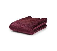 DFL Carnival Velvet Fabric - Textured Crushed Velvet Material for Upholstery & Craft - Soft Multi-Tonal Finish Fabric for a Curtain Making - 19 Contemporary Colours (Cherry,12.5cm x 12.5cm)
