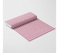 DFL Gingham Polycotton Fabric 1 Inch Check | 114cm Wide - Plain Weave Material for Dressmaking Shirts Tablecloths Crafts - Sold by The Metre (Pink)