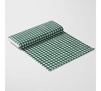 DFL Gingham Polycotton Fabric 1 Inch Check | 114cm Wide - Plain Weave Material for Dressmaking Shirts Tablecloths Crafts - Sold by The Metre (Bottle Green)