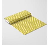 DFL Gingham Polycotton Fabric 1 Inch Check | 114cm Wide - Plain Weave Material for Dressmaking Shirts Tablecloths Crafts - Sold by The Metre (Yellow)