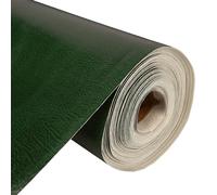 DFL Leatherette Vinyl Upholstery Fabric | Fire Retardant FR Faux Leather |Available in A4 and A5 Sheet |Heavy Duty Leathercloth Material of 600 GSM (Bottle Green, A5 Sheet)