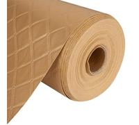 DFL Leatherette Vinyl Upholstery Fabric | Fire Retardant FR Faux Leather |Available in A4 and A5 Sheet |Heavy Duty Leathercloth Material of 600 GSM (Trellis - Gold, A4 Sheet)