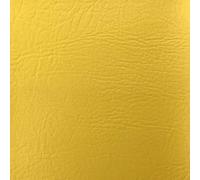 DFL Leatherette Vinyl Upholstery Fabric | Fire Retardant FR Faux Leather |Available in A4 and A5 Sheet |Heavy Duty Leathercloth Material of 600 GSM (Yellow, A5 Sheet)